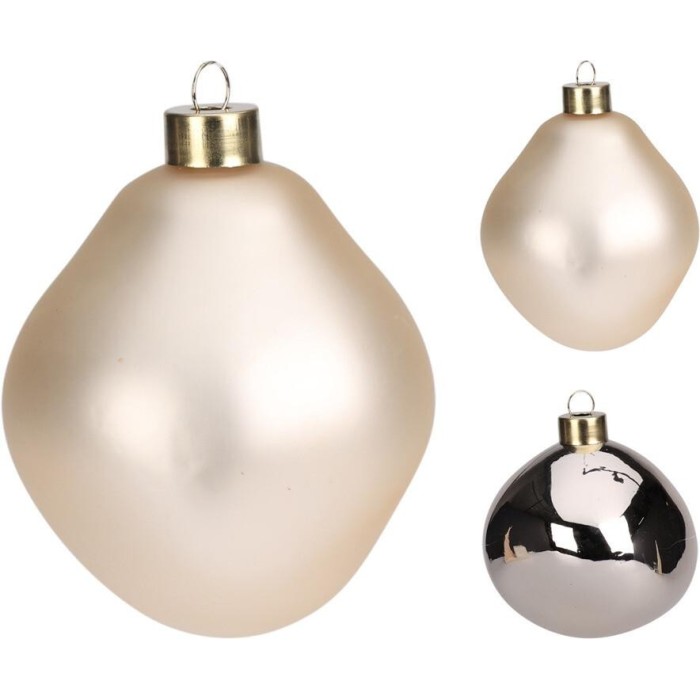 SFERA VETRO D10 CHAMPAGNE 2ASS